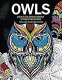 Owls Adult Coloring Books Stress Relieving: Animal and Magic Dream Design (Owls Coloring Books) (Vol by Billie R. Navas, Owls Coloring Books