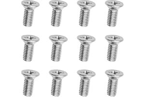 XINLIYA 12PCS Stainless Steel Brake Disc Rotor Screws, 93600-06014-0H, Retaining Hardware Bolts Screw Kit for Front and Rear, Car Replacement for Acura, Civic, Accord, Odyssey, City (White)