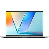 ASUS Vivobook S 14 OLED Slim Laptop, AMD Ryzen AI 9 365(10 Cores), 24GB, 1TB SSD, Customizable RGB Keyboard, Cool Silver, M5406WA-AH94