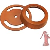 LVACODV Pitcher Pump Well Kit with No.2 Pitcher Pump Replacement Parts - Includes Lower Valve Leathers and Leather Cups for Hand Well Pump - Pitcher Pump Parts for Repair and Maintenance.
