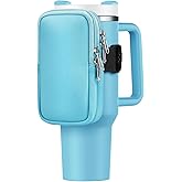 Water Bottle Pouch For Stanley Cup 40oz 30oz, Running Water Bottle Bag for Cards, Keys, Phone, Gym Accessories For Men Women, Travel Tumbler Mug Pouch Compatible With Stanley, Simple Modern