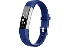 BIGGERFIVE Slim Fitness Tracker Watch for Kids Girls Boys Teens, Waterproof Activity Tracker with Pedometer, Calorie and Step Counter, Sleep Monitor, Silent Alarm Clock