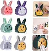 COLLBATH 6pcs Cartoon Towel Hook Rack Self-Adhesive for Home & Kitchen view 8