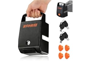 Kohree Trailer Hitch Lock for 2 5/16", 2" Couplers, Heavy Duty Coupler Handle Lock, Maximum Security with 4 Keys & Weather Pl