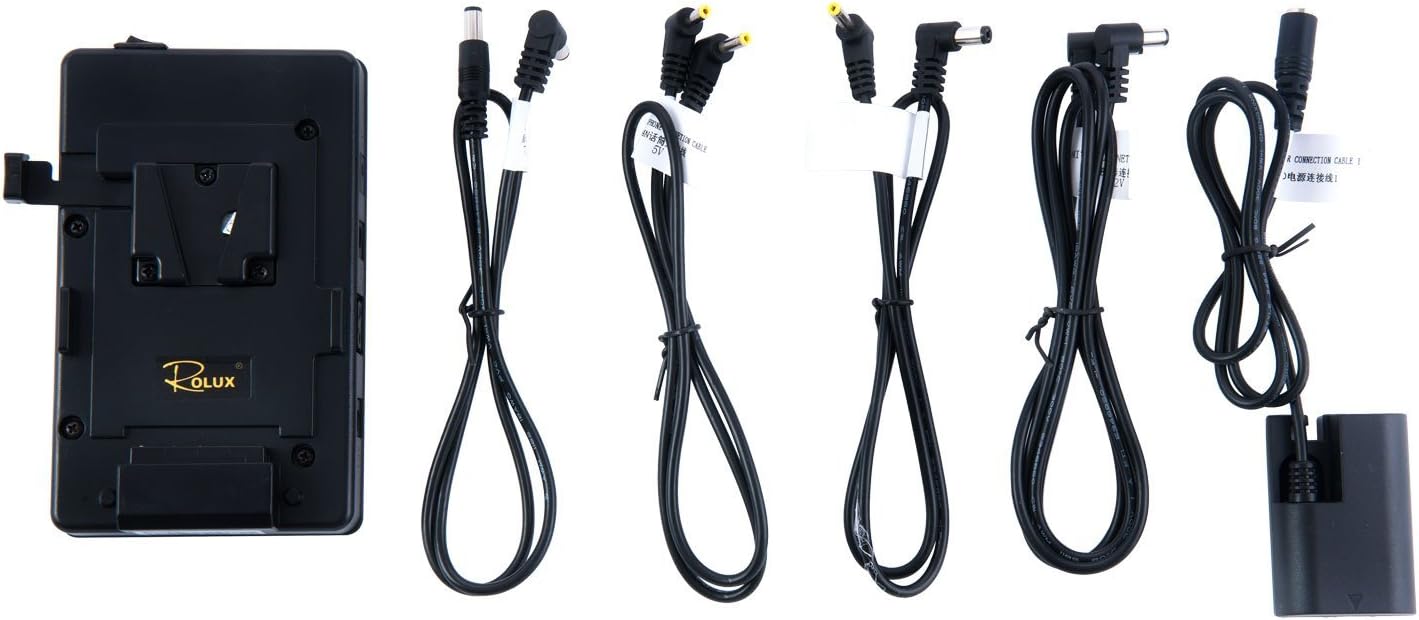 RoluxRL-VF0 Adapter Kit 5D to V Lock (Black)