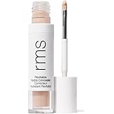 RMS Beauty Revitalize Hydra Concealer, Medium Coverage Hydrating Liquid Complexion Perfector, Skincare-Infused Lightweight and Creaseproof with Built-In Brush Applicator