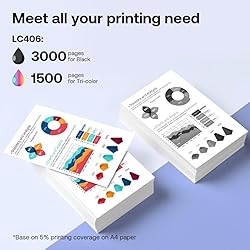 LC406 Ink Cartridges Compatible for Brother LC406XL