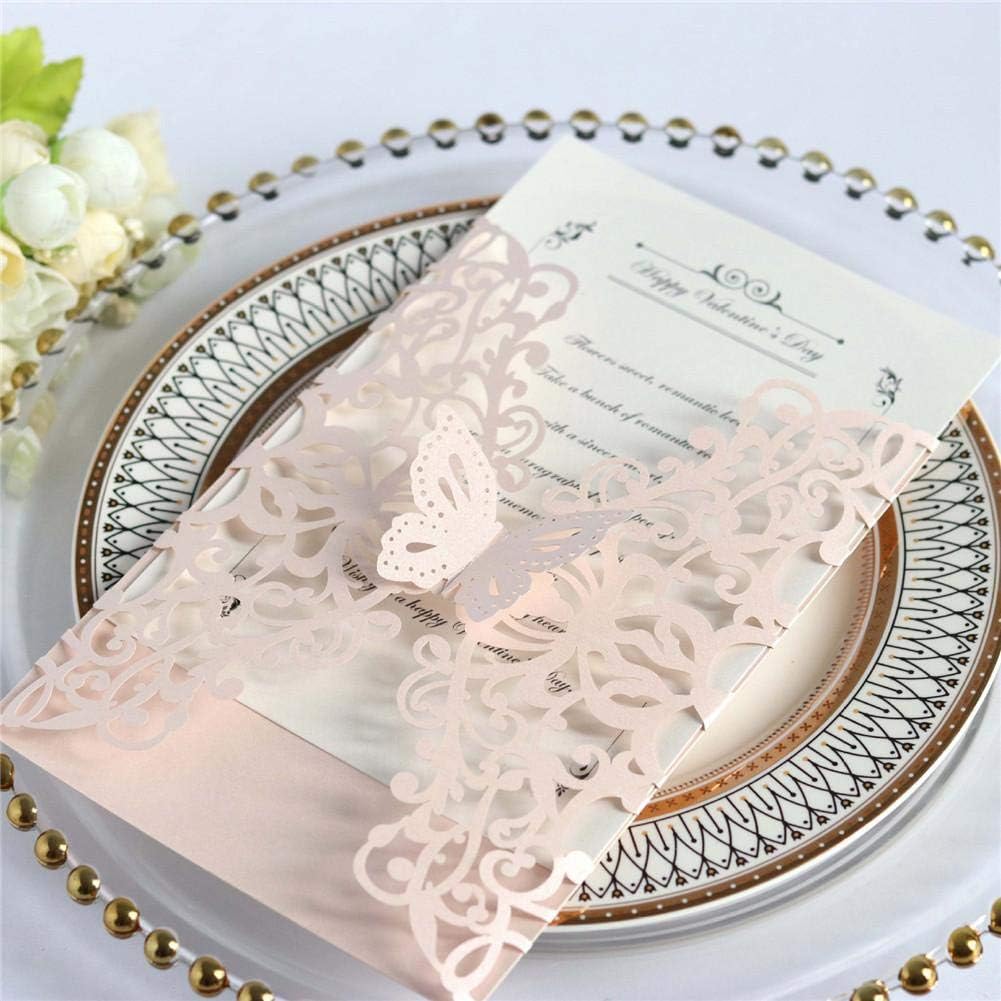 Somedays Faire Part De Mariage Cartes Dinvitation Papillon Decoupe Au Laser Style Europeen Invitations Party Holiday Greeting Card Cover 10 Pcs Invitations Fournitures De Loisirs Creatifs Napravi Rs