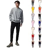 Mens Sweatpants Tapered Leg Elastic Waist Drawstring Joggers with Pockets Casual Workout Athletic Lounge Sweat Pants