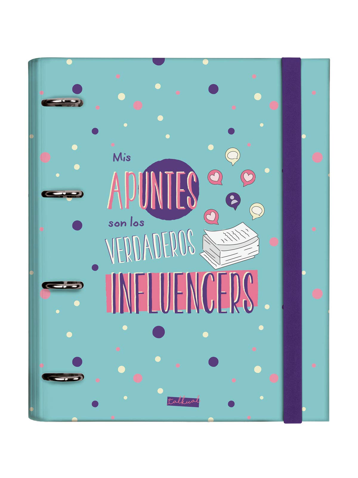 Finocam - Carpebloc 230x321 Grid 5X5 mm Talkual Notes Blue Spanish