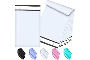 JollyTrip 120-Piece White Poly Mailers - 6x9 Inch Shipping Envelopes with Self-Adhesive Seal, Waterproof and Tear-Proof Postal Bags