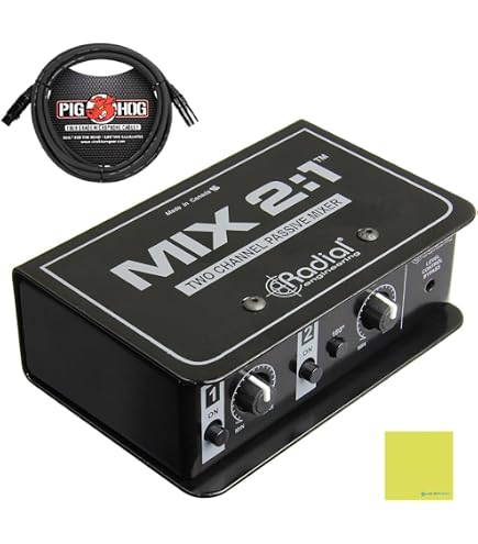 Amazon.com: Radial Mix 2:1 2-channel Passive Mixer : Musical
