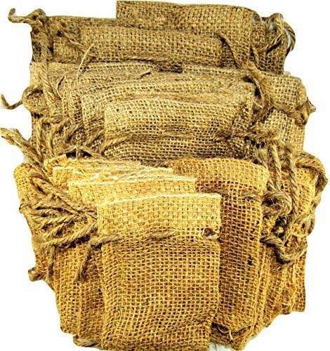 10X GOODS Burlap Bags Drawstring Variety Set / 2x3" 3x5" 4x6" / Perfect For Arts &amp; Crafts, Birthday Parties, Parts, Shipping, Beads, Decor. Value Bundle (21 ct- 7 2x3 7 3x5 7 4x6)