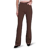 Houmous S-XXL 29'' 31'' 33'' 35'' Inseam Women's Bootcut Dress Pants Pockets Stretch Work Lounge Pant Office Casual