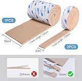 Vicloon Furniture Pad 3 Rolls 120x10x0.5cm 120x2x0.5cm Tailorable Brown view 2