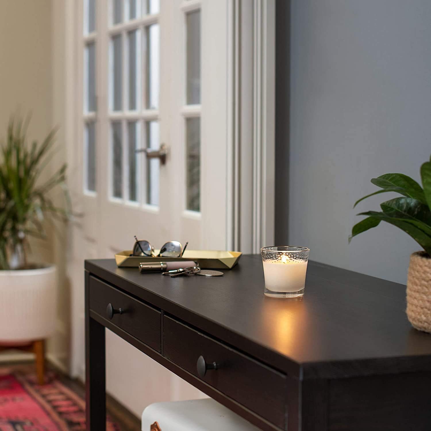 Glade Candle Jar, Air Freshener, 2in1, Jubilant Rose & Lavender & Peach Blossom, 6.8 oz, Pack of 2: Health & Personal Care