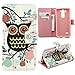 Yakamoz PU Leather Cute Black Owl Flip Wallet Card Slots Stand Case Cover for LG G3 Beat, LG G3 VIGOR, LG G3 Mini, LG G3s (NOT for LG G3) with Free Screen Protector & Stylus Pen