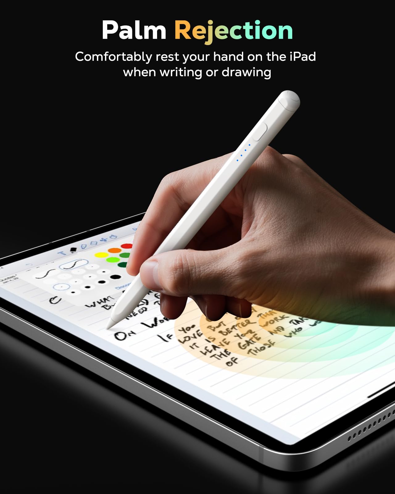 MoKo Pencil for iPad (A16) 11th 10th Gen, Stylus Pen for 2018-2025 Apple iPad 11/10/9/8/7/6/A16, Mini 7/6/5, Air M3/M2 11