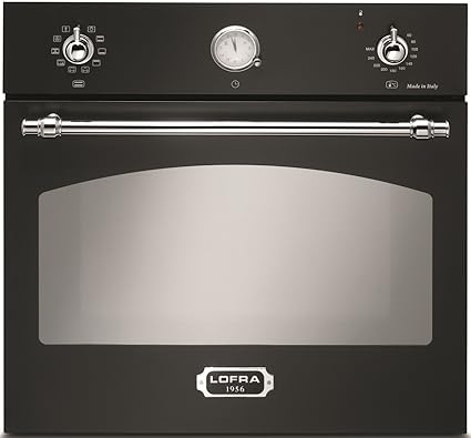 LOFRA - EINBAU BACKOFEN 60 cm - FRNM69EE/R - BLACK MATT - CHROME FINISH