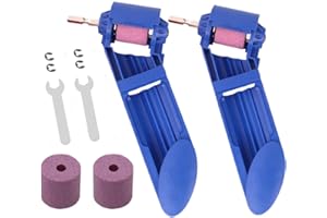 ZPIIO Zhongjuekj Drill Bit Sharpener (2 Pack) - Portable Diamond Drill Bit Sharpening Tool for Grinding Iron Drills (2-12.5mm)
