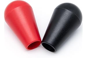 Surf turtle 2pcs Arcade Joystick's Oval Balltop,Shape Replacement TopBall Handle Arcade Ball Top DIY Kit for Arcade1up/ Zippy/SANWA/SEIMITS Joystick, (1 x Red + 1 x Black)