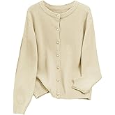 Verdusa Women's Plus Size Button Up Cardigan Sweaters Streetwear Casual Knit Outerwear