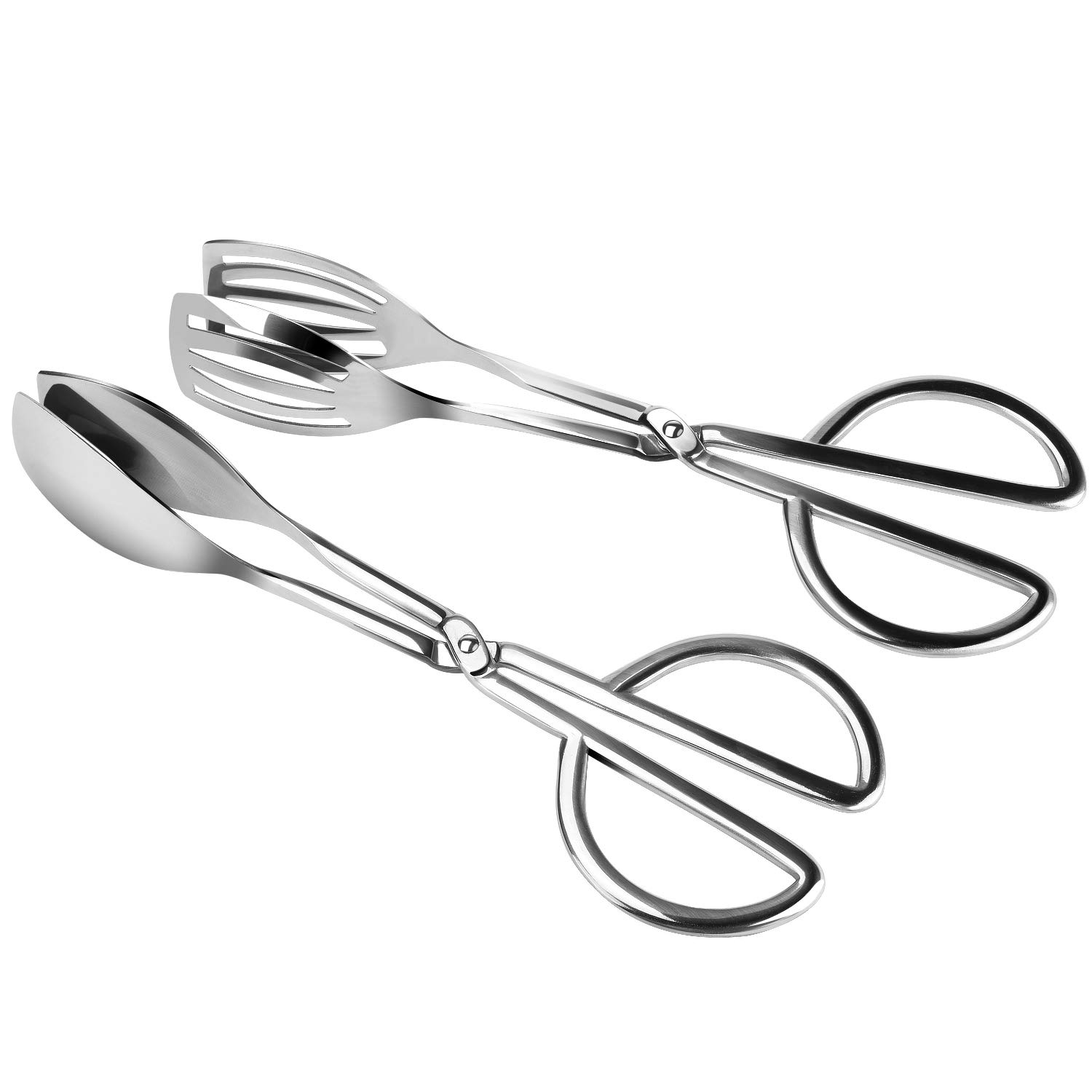 astarye Food Tongs 2 Pack Stainless Steel BBQ Kitchen Cooking Tongs Serving Utensil Tong Cookies Cake Clip Kitchen Accessories