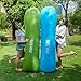 Nevlers Green Inflatable Lounger | 210T Polyester Inflatable Chair | No-Pump Blow Up Couch | Camping Couch Air Sofa w/ 450 lbs. Cap., Pockets & Matching Bag | Use as Inflatable Couch for Adults & Kids