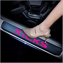 kaiweiqin 4Pcs Car Door Sill Scuff Plate Cover for