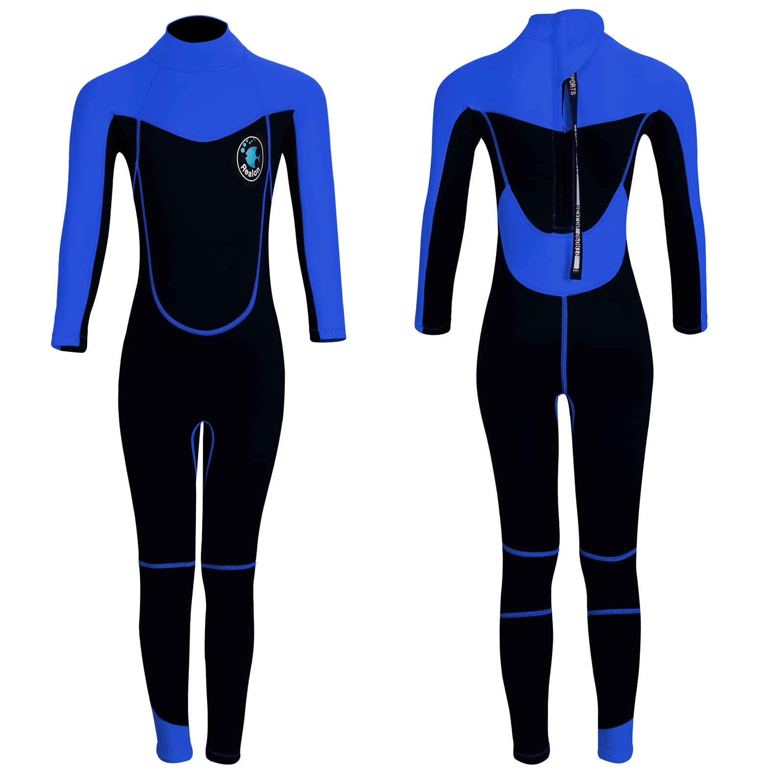 Kids Boys Girls 3mm Neoprene Short Sleeve Wetsuit - Full-Zip Shorty Wet Suit With Back Zipper * Swimwear For Surfing, Snorkeling, Swimming, Beach