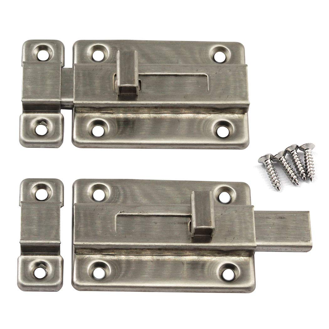 Stainless Steel Door Latch Door Bolt for Home Yard,Window,Cabinet,Door (Pack of 4)