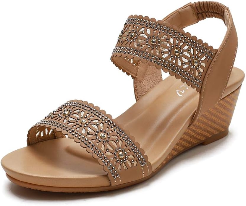 women's wedge sandals amazon