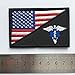 SpaceAuto 3D Embroidered American Flag w/ Paramedic Medic Tactical Morale EMT EMS Badge Patch 3
