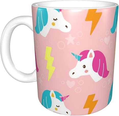 Amazon マグカップ かわいい ピンク ユニコーン 牛乳 コーヒーカップ ビッグマグ 330cc 白 無地 電子レンジ温め 食洗機対応 陶器 おしゃれコップ おもしろ かわいい 人気 景品 マグ 贈答品 男性 女性 子ども用コップ オンライン通販