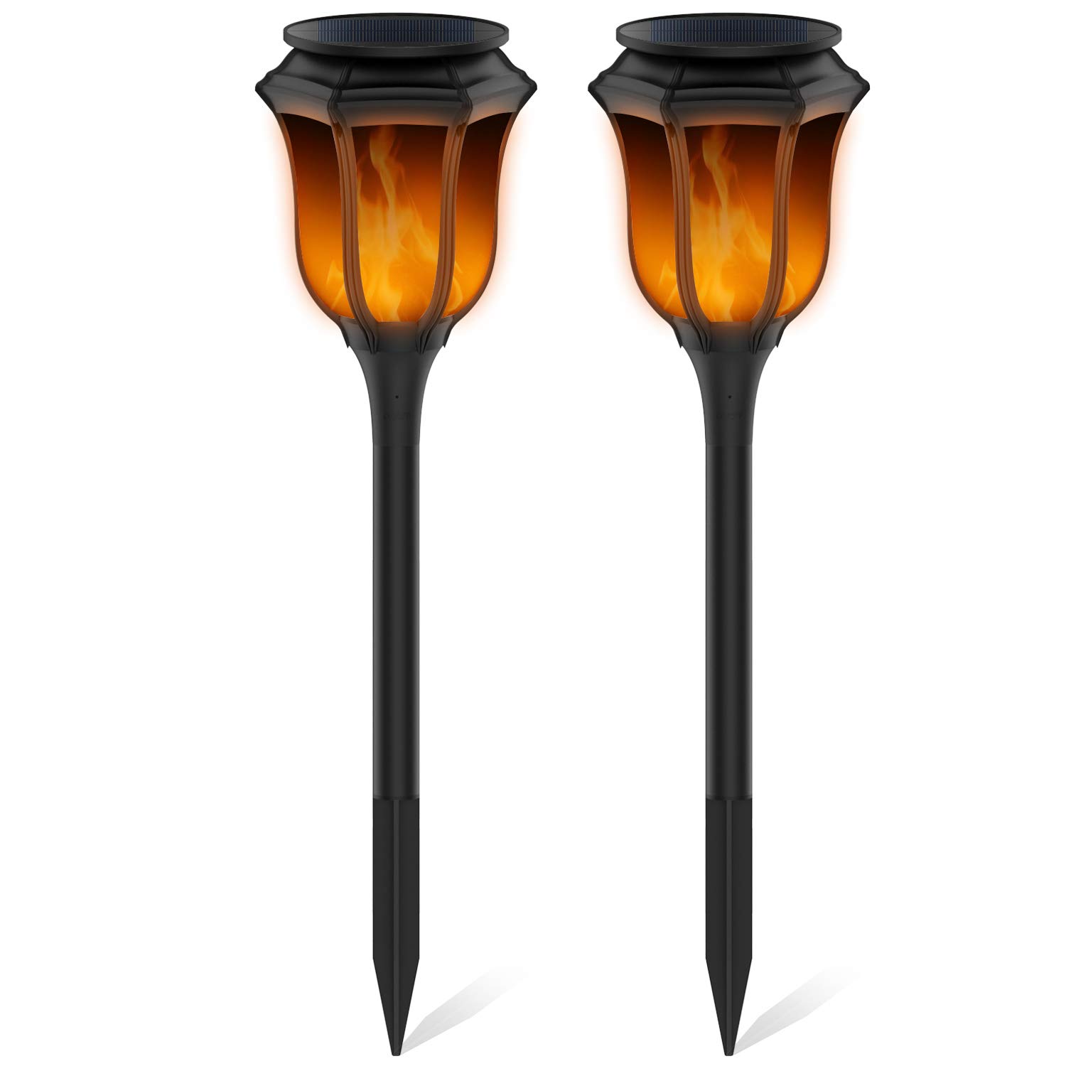 Tdbest Solar Landscape Lights Waterproof Flickering Flames Torches Lights for Garden Patio Yard Decor Waterproof Pool Path Effect lights, 2 Pack