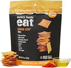 Every Body Eat Snack Cracker Thins, Cheese-Less - Gluten Free, Vegan, Dairy Free, and Seed Oil Free, 4oz