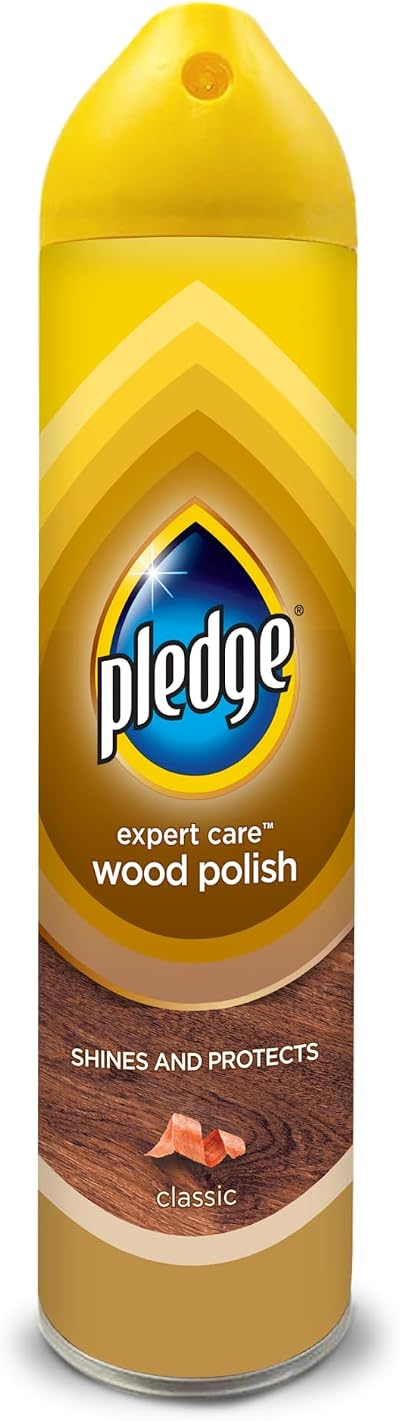 Pledge Wood Polish 250ml - Wood Cleaner & Dust Shield with Lavender