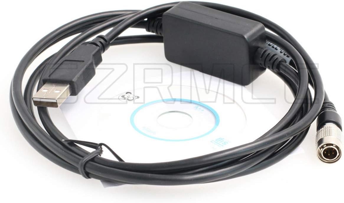 SZRMCC Hirose 6 Pin Male to USB Data Download Cable for Trimble GPS S6 S8 M3 Total Station…, Red