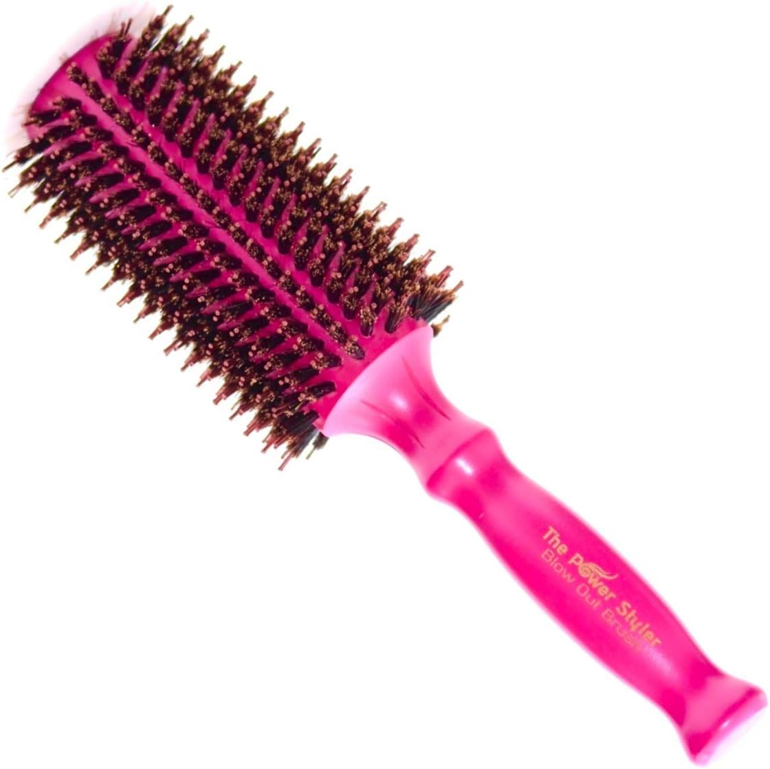 Round Brush, Boar Bristle Hair Brush for women, Hair straightening Brush or Curling Brush for Blow Dry, Best Hair Dryer Brush and best hair products. Large (70mm) by The Power Styler