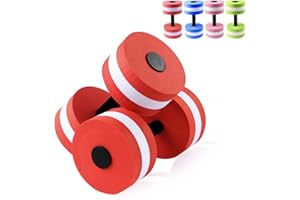 PAPABA 2pcs Water Weights, Resistance Dumbbells For Water Exercise Aerobics Equipment Eva Foam Pool Weights Suitable For Exercise And Weight Loss