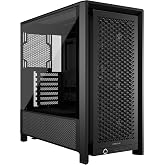 CORSAIR 4000D RS Frame Modular High Airflow Mid-Tower PC Case &ndash; 3X RS Fans &ndash; InfiniRail Mounting System &ndash; Fits Multiple 360mm Radiators &ndash; Reverse Connector Motherboard Compatible &ndash; Black