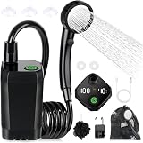 Spopal Portable Shower Camping Pump 6000mAh LED Display IPX7 Four Modes