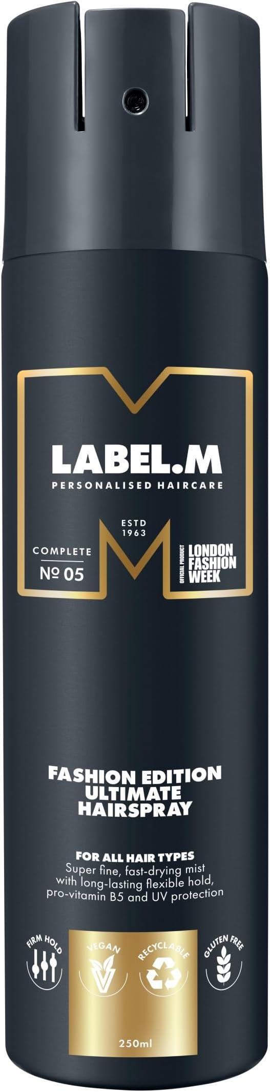 label.m Fashion Edition Ultimate Hairspray 250ml Flexible Hold UV Protection