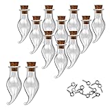 MIGK 24pcs Small Mini Glass Jars Bottles with Cork