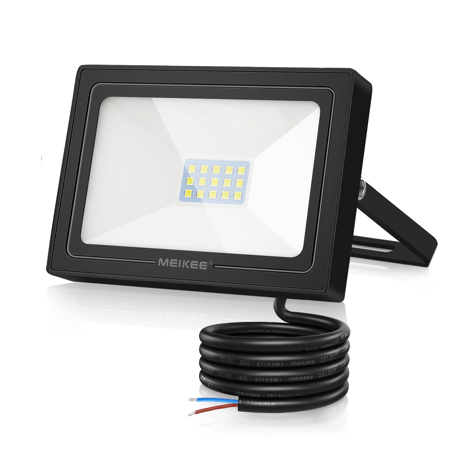 MEIKEE 15W Led Floodlight Outdoor LED Security Light IP66 Waterproof 1200 Lumen Super Bright Spot Lights 6500K Cold White Light for Garden Yard Garages Warehouse Patio Billboard โ image 1