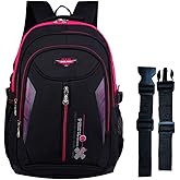 Kids Backpack,Boys Bookbag for Elementary Middle School,Color Blocking Student Bag,Sturdy Travel Daypack