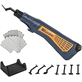 Bucasso Cordless Pen Sander, Variable Speed and USB Charging with LED Light, Multi-Purpose Power Tool for Sanding, Polishing,