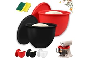 DODODOX Silicone Stand Mixer Bowl Liners, Silicone Liners for Kitchen Tilt-Head 5 Qt Mixers – Kitchen Mixer Attachments & Accessories – Replacement Mixer Bowls No Longer Needed (2pcs-C)