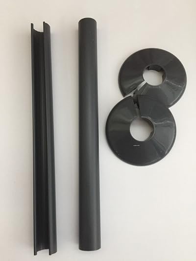 TALON Snappit Radiator Covers & Collars 15mm Charcoal Grey Anthracite