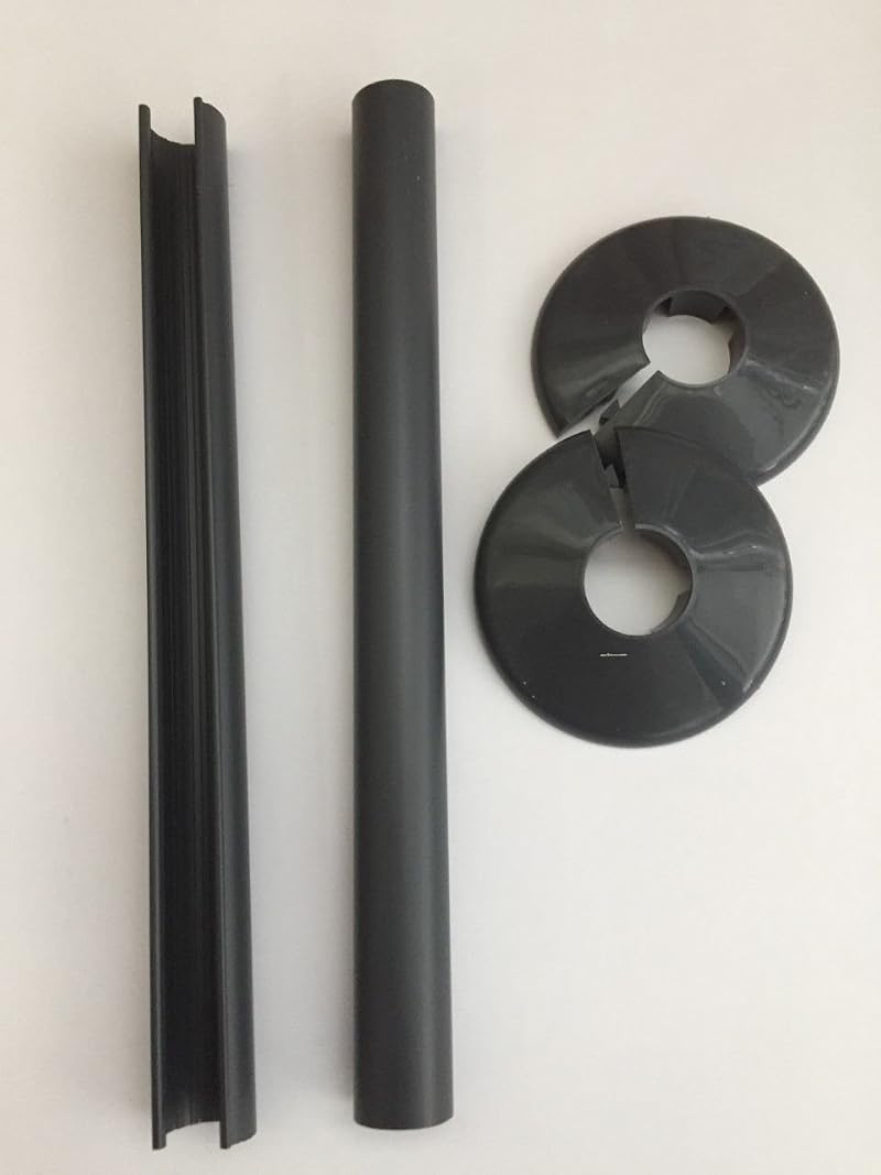 TALON Snappit Radiator Covers & Collars 15mm Charcoal Grey Anthracite